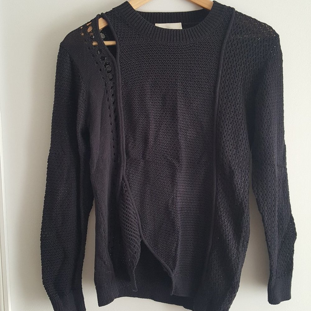 Philip Lim Sweater, Black, 100% Cotton, Size S